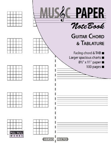 Cover for Ashkan Mashhour · MUSIC PAPER NoteBook - Guitar Chord &amp; Tablature (Paperback Book) (2013)