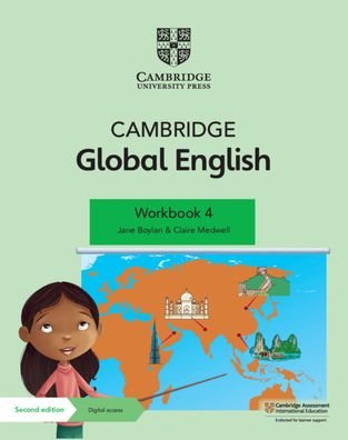 Cover for Jane Boylan · Cambridge Global English Workbook 4 with Digital Access (1 Year): for Cambridge Primary English as a Second Language - Cambridge Primary Global English (Bog) [2 Revised edition] (2021)