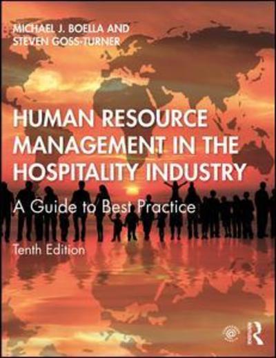 Cover for Boella, Michael J. (University of Brighton, UK) · Human Resource Management in the Hospitality Industry: A Guide to Best Practice (Paperback Book) (2019)