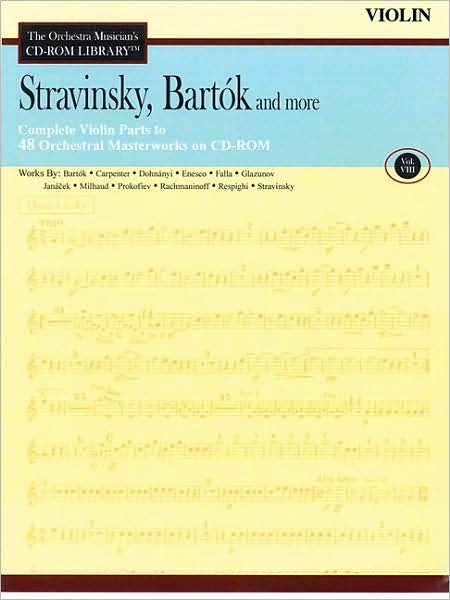Cover for Igor Stravinsky · Stravinsky, Bartok and More, Volume 8: Violin [with Cdrom] (Taschenbuch) (2007)