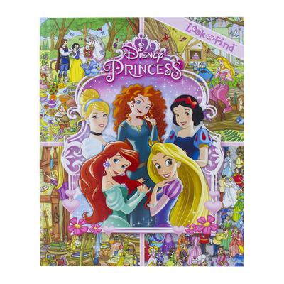 Cover for Publications International · Disney Princess Look &amp; Find (Board book) (2014)