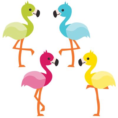 School Pop Flamingos Mini Cut-Outs - Carson-Dellosa Publishing - Other - Carson Dellosa Education - 9781483829883 - January 14, 2016