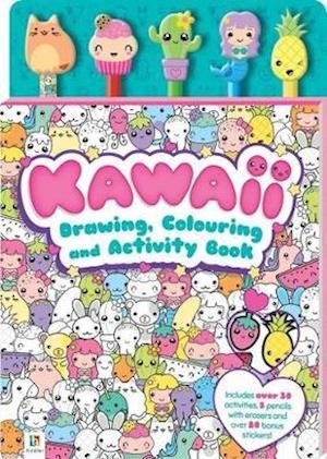 Cover for Hinkler Pty Ltd · Kawaii Drawing, Colouring and Activity Book - 5-Pencil Sets (Bok) (2018)