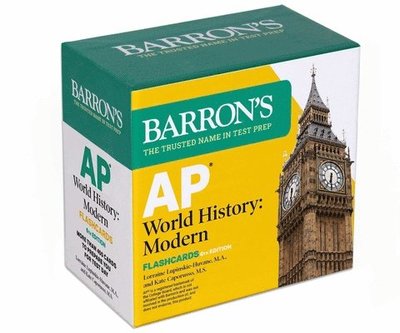 Cover for Barron's Educational Series · AP World History: Modern Flashcards, Sixth Edition - Barron's AP Prep (Flashcards) [Sixth edition] (2025)