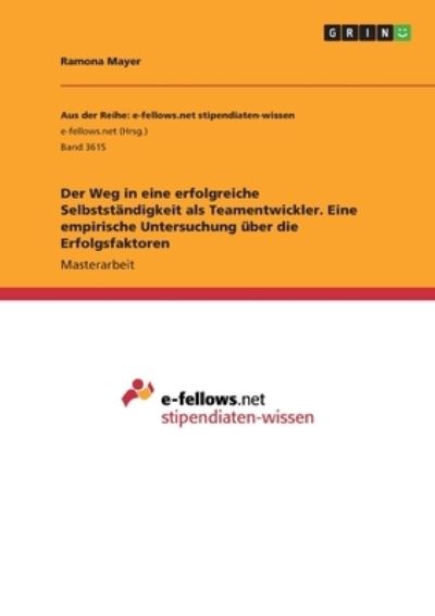 Cover for Mayer · Der Weg in eine erfolgreiche Selb (N/A)