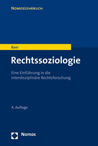 Cover for Baer · Rechtssoziologie (Book) (2020)