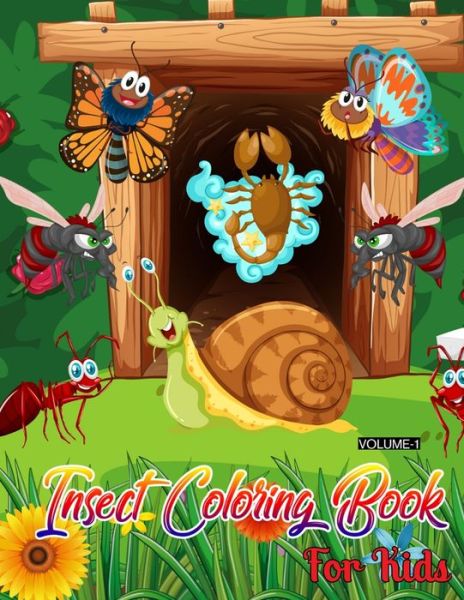 Cover for Rainbow Publishing · Insect Coloring Book For Kids (Volume-1) (Paperback Book) (2020)