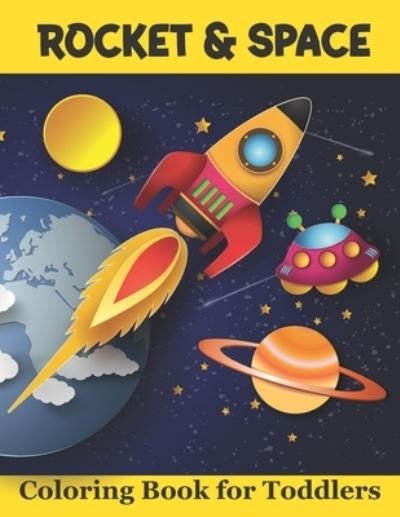 Cover for Rare Bird Books · Rocket &amp; Space Coloring Book for Toddlers (Pocketbok) (2021)