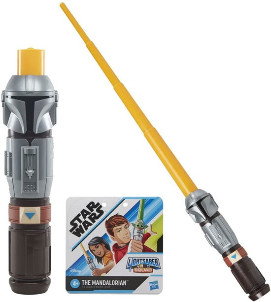 Cover for Hasbro · Hasbro Disney Star Wars: Lightsaber Squad - The Mandalorian Extendable Orange Lightsaber (f1043) (MERCH)