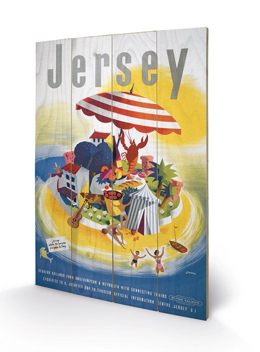 Cover for Jersey · Jersey: Island (Stampa Su Legno 59X40Cm) (MERCH)