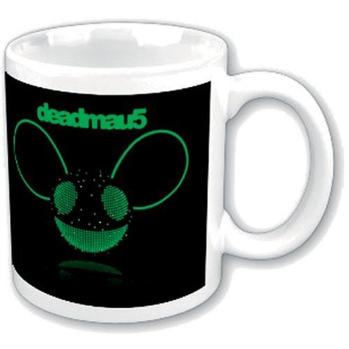 Deadmau5 Boxed Standard Mug: Green Disco-Ball Head - Deadmau5 - Produtos - Live Nation - 162199 - 5055295331884 - 23 de setembro de 2013
