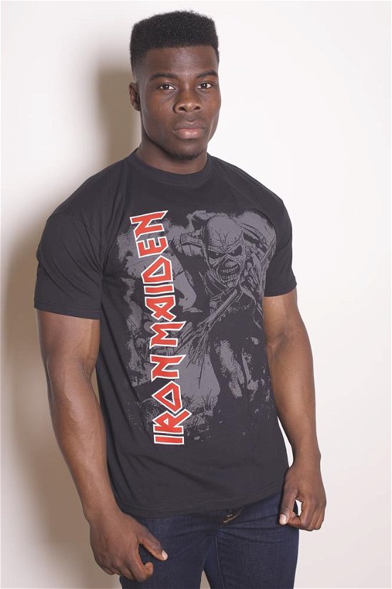 Iron Maiden Unisex T-Shirt: Hi-Contrast Trooper - Iron Maiden - Merchandise - ROFF - 5055295344884 - 13. maj 2013
