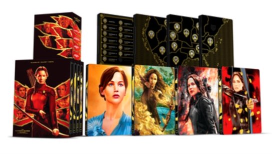 Cover for The Hunger Games Sbook Collection · The Hunger Games - The Ultimate Limited Edition Steelbook Collection (4K UHD Blu-ray) (2022)