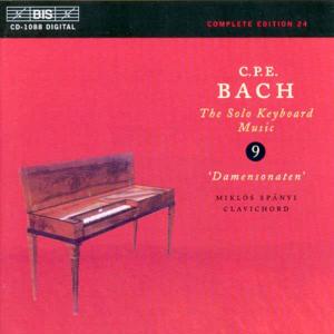 Complete Keyboard Works 9 - Bach,c.p.e. / Spanyi - Musiikki - Bis - 7318590010884 - tiistai 25. helmikuuta 2003