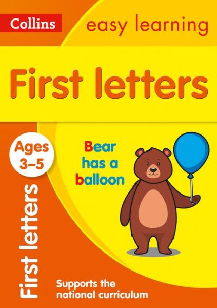 Cover for Collins Easy Learning · First Letters Ages 3-5: Ideal for Home Learning - Collins Easy Learning Preschool (Paperback Book) (2020)