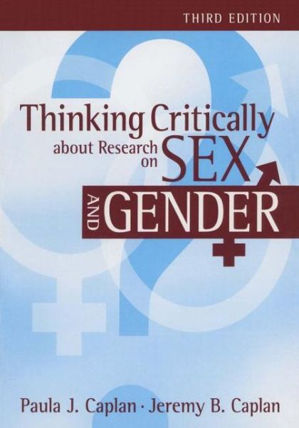 Cover for Paula J. Caplan · Thinking Critically about Research on Sex and Gender (Paperback Book) (2008)