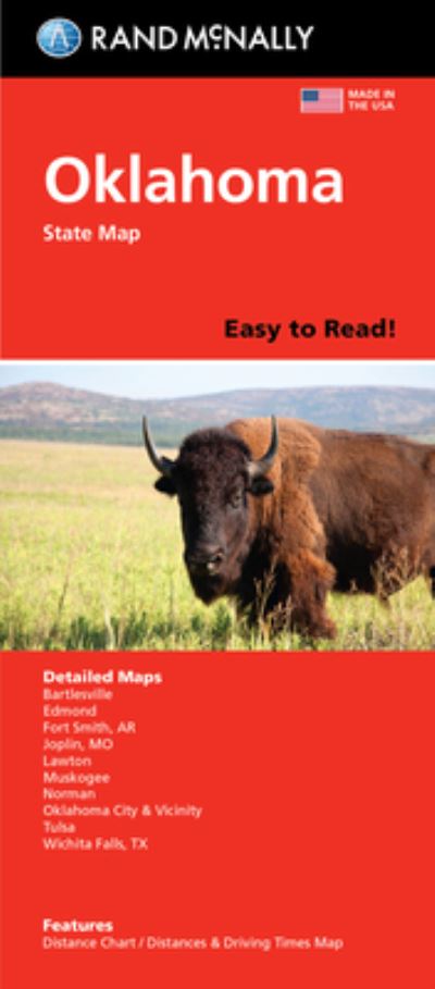 Cover for Rand Mcnally · Rand McNally Easy to Read Folded Map: Oklahoma State Map (Paperback Bog) (2022)