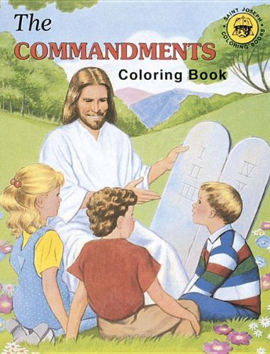 Coloring Book About the Commandments - Catholic Book Publishing Co - Livres - Catholic Book Publishing Corp - 9780899426884 - 1990
