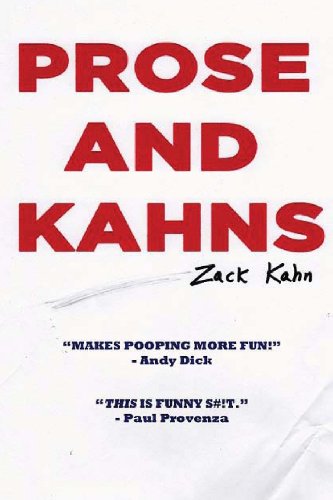 Cover for Zack Kahn · Prose and Kahns (Paperback Book) (2013)