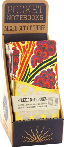 Cover for Laughing Elephant · Floreal - A Pack of 3 Memo Notebooks with French Art Deco Floral Designs - Counter Display with 6 Pieces Total. (Hardcover Book) (2018)