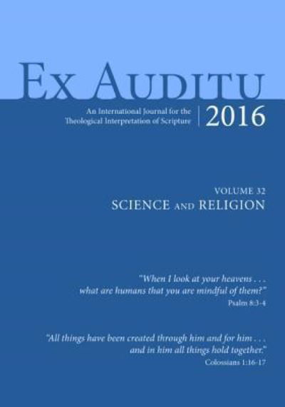 Cover for Klyne Snodgrass · Ex Auditu - Volume 32 (Paperback Book) (2017)