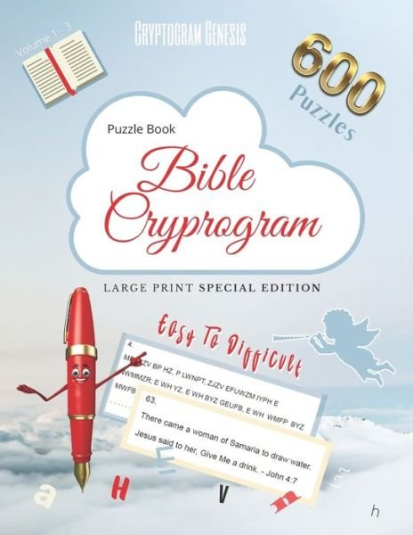 Cover for Cryptogram Genesis · Puzzle Book Bible Cryptogram Large Print Special Edition (Pocketbok) (2019)