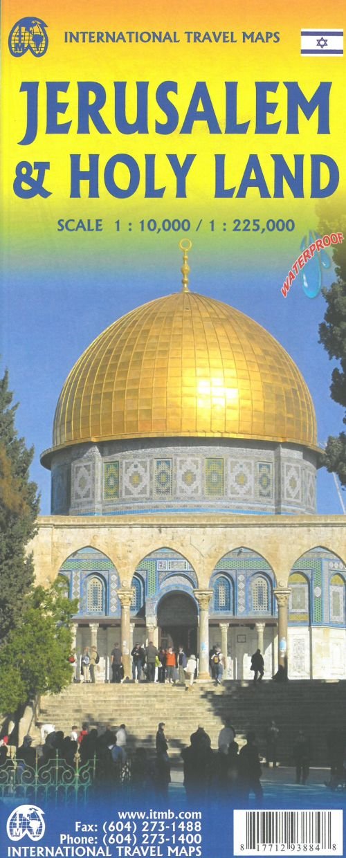 Cover for ITM Publications · Jerusalem &amp; the Holy Land, International Travel Map (Drucksachen) (2019)
