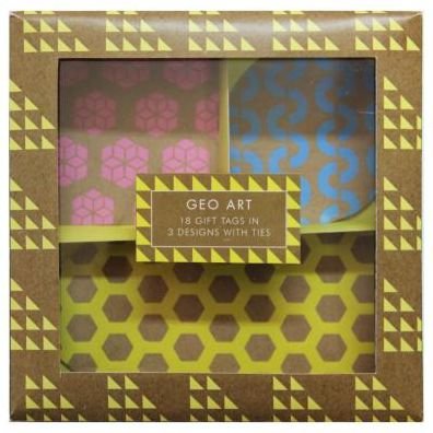Cover for CICO Books · GEOART: Gift Tags (Flashcards) (2016)