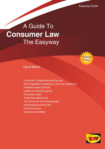 Cover for David Marsh · A Guide to Consumer Law: The Easyway. Revised Edition 2020 (Paperback Book) (2020)