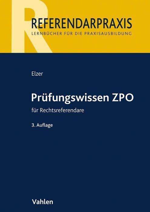 Cover for Elzer · Prüfungswissen ZPO für Rechtsrefe (N/A)