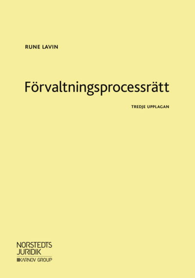 Cover for Rune Lavin · Förvaltningsprocessrätt (Book) (2018)