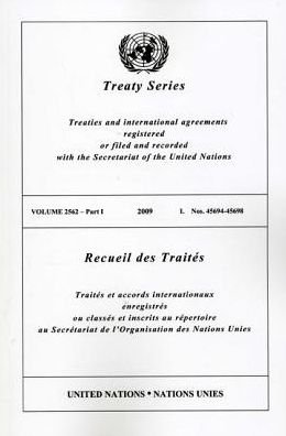 Cover for United Nations · Treaty Series 2562 Parts I-V (Paperback Bog) (2013)