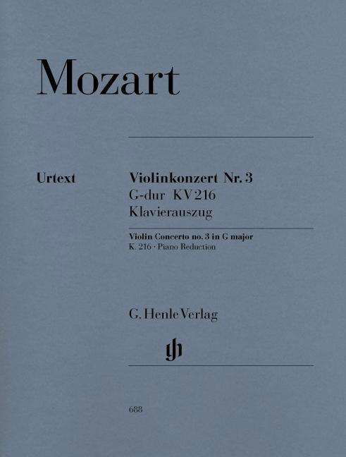 Cover for Mozart · Violinkonz.3 G-Dur.216,Kl.HN688 (Bog) (2018)