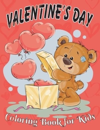 Cover for Obeezon · Valentine's Day Coloring Book for Kids (Paperback Bog) (2021)