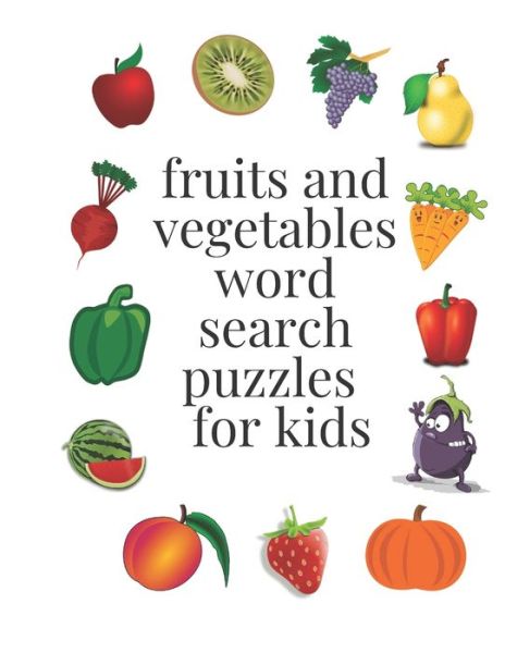 Cover for Katy Cat · Fruits and Vegetables Word Search Puzzles for Kids (Pocketbok) (2020)