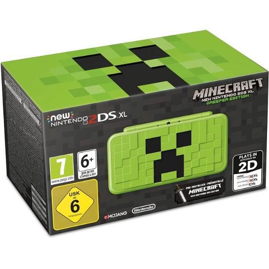 NEW Nintendo 2DS XL Console - Creeper Edition with Minecraft Pre-installed - Nintendo - Jogo -  - 0045496504885 - 