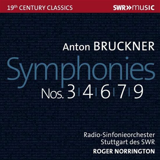 Cover for Norrington, Roger / Radio-Sinfonieorchester Stuttgart Des Swr · Bruckner Symphonies No 3, 4, 6, 7 &amp; 9 (CD) (2021)