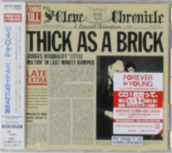 Cover for Jethro Tull · Jethro Tull - Thick As A Brick (CD) [Remastered edition] (2014)