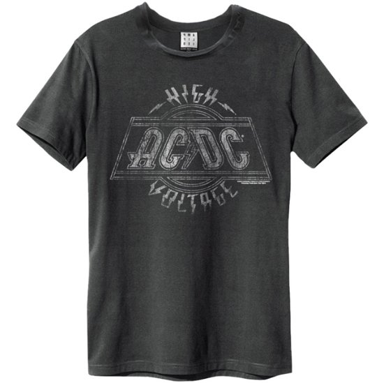 AC/DC - High Voltage Amplified Medium Vintage Charcoal T Shirt - AC/DC - Merchandise - AMPLIFIED - 5054488104885 - 