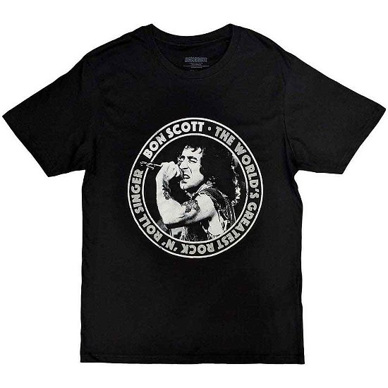 Cover for Bon Scott · Bon Scott Unisex T-Shirt: TWGRRS Circle (T-shirt) [size M]