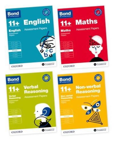 Cover for Bond 11+ · Bond 11+: Bond 11+ English, Maths, Non-verbal Reasoning, Verbal Reasoning Assessment Papers 8-9 years Bundle - Bond 11+ (Paperback Book) (2021)