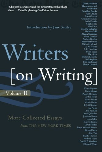 Cover for The New York Times · Writers on Writing, Volume Ii: More Collected Essays from the New York Times (Writers on Writing (Times Books Paperback)) (Taschenbuch) (2000)