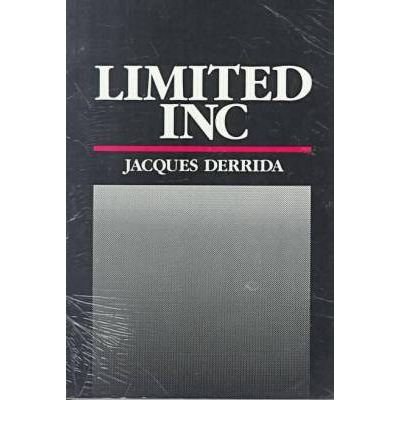 Cover for Jacques Derrida · Limited Inc (Pocketbok) (1988)