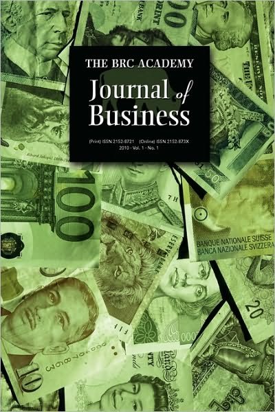 Cover for Research Consortium of Wny Business Research Consortium of Wny · The Brc Academy Journal of Business (Paperback Book) (2010)