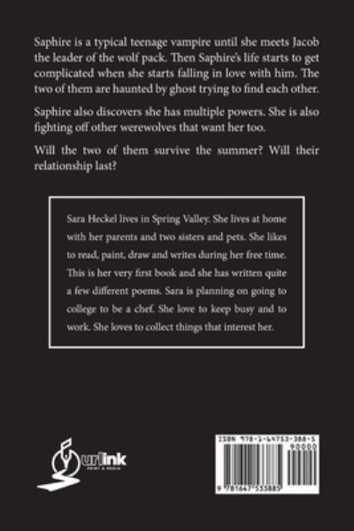 Cover for Sara Heckel · Saphire's Wildly Crazy Summer (Paperback Book) (2020)
