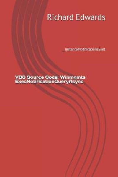 Cover for Richard Edwards · VB6 Source Code (Paperback Bog) (2018)