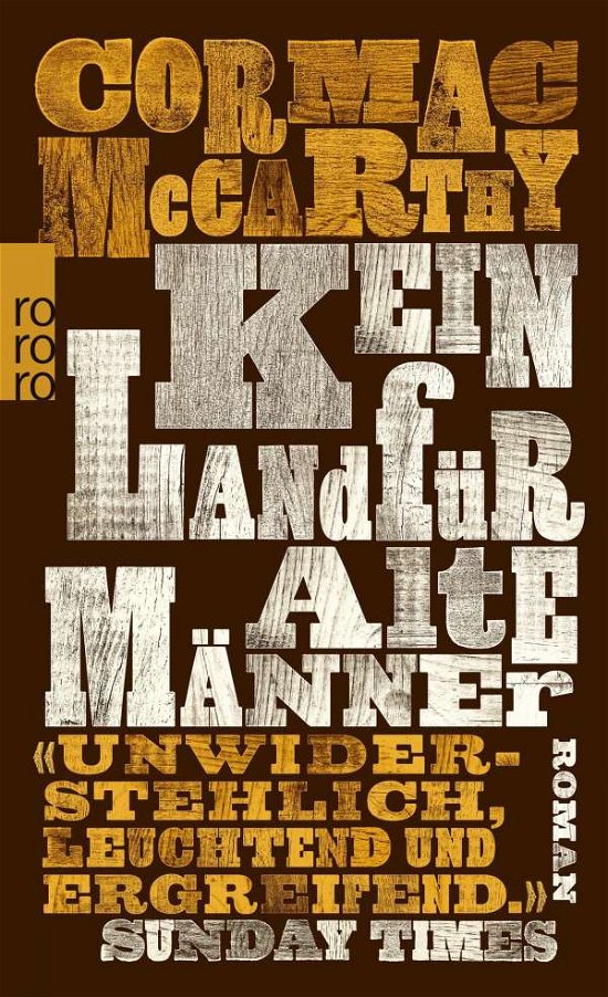 Cover for Cormac Mccarthy · Roro Tb.24288 Mccarthy.kein Land (Buch)