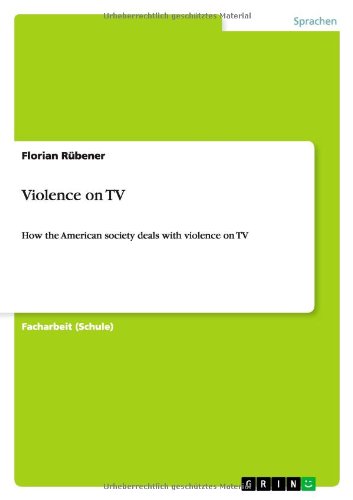 Cover for Rübener · Violence on TV (Book) [German edition] (2013)