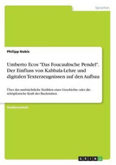 Cover for Nobis · Umberto Ecos &quot;Das Foucaultsche Pe (Bog) (2016)