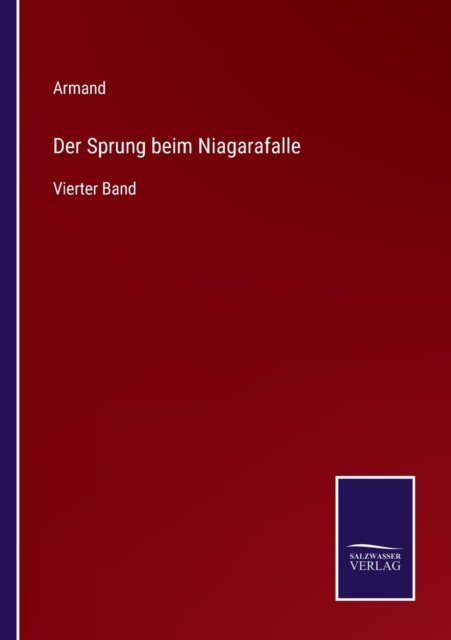 Cover for Armand · Der Sprung beim Niagarafalle (Taschenbuch) (2022)